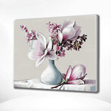 Paint by Numbers White Flowers in a Vase
