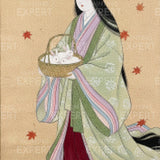 Diamond Painting White Rabbits in the Autumn Basket Japan