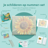 Paint by Numbers Sunflower Yellow Orange