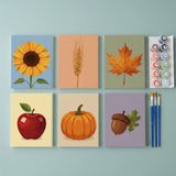 Sunflower Glow - Paint by Numbers Mini Set of 6