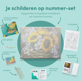 Paint by Numbers Sunflowers and Chamomile