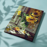 Paint by Numbers Sunflowers with Apple