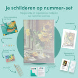 Paint by Numbers Sunflowers with Apple