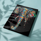 Paint by Numbers Black Elephant with Colours