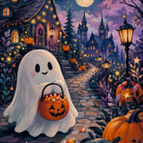 Schilderen op nummer Blijf griezelig, kleine geest – Halloween