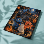 Afgewerkt canvas Carnaval van vriendelijke monsters op stof