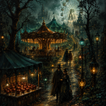 Schilderen op nummer De betoverde nachtkermis – Halloween