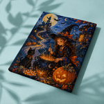 Afgewerkt canvas De charme van de jonge heks op stof