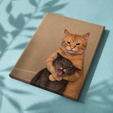 Canvasmockup van De Onvrijwillige Knuffel