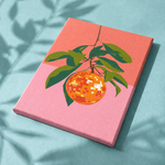 Discofruit als afgewerkt canvas