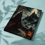 Afgewerkt canvas Graaf van de rode nacht op stof