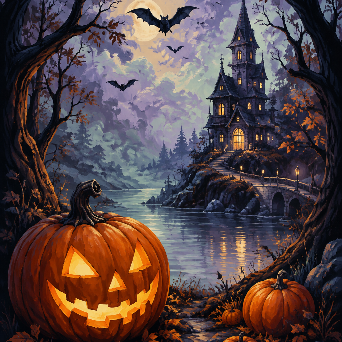 Schilderen op nummer Jacks duistere gloed – Halloween