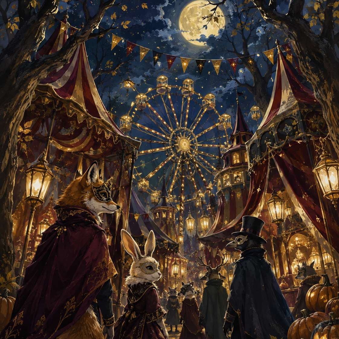 Schilderen op nummer Kermis van de nachtfiguren – Halloween