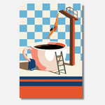 Koffieduik schilderen op nummer