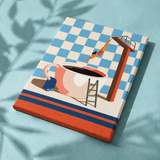 Koffieduik als afgewerkt canvas