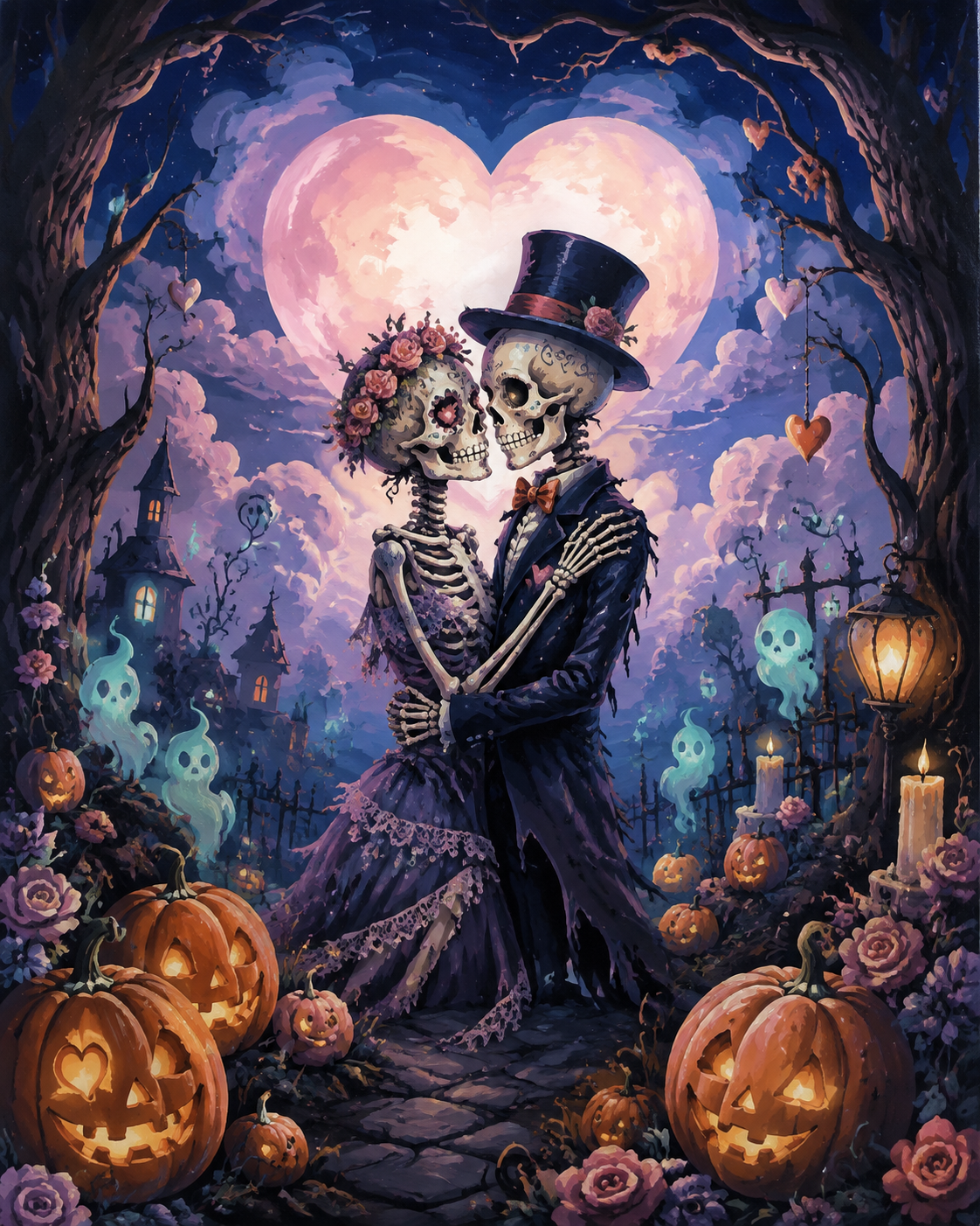 Schilderen op nummer Liefde tot op het bot – Halloween