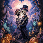 Schilderen op nummer Liefde tot op het bot – Halloween