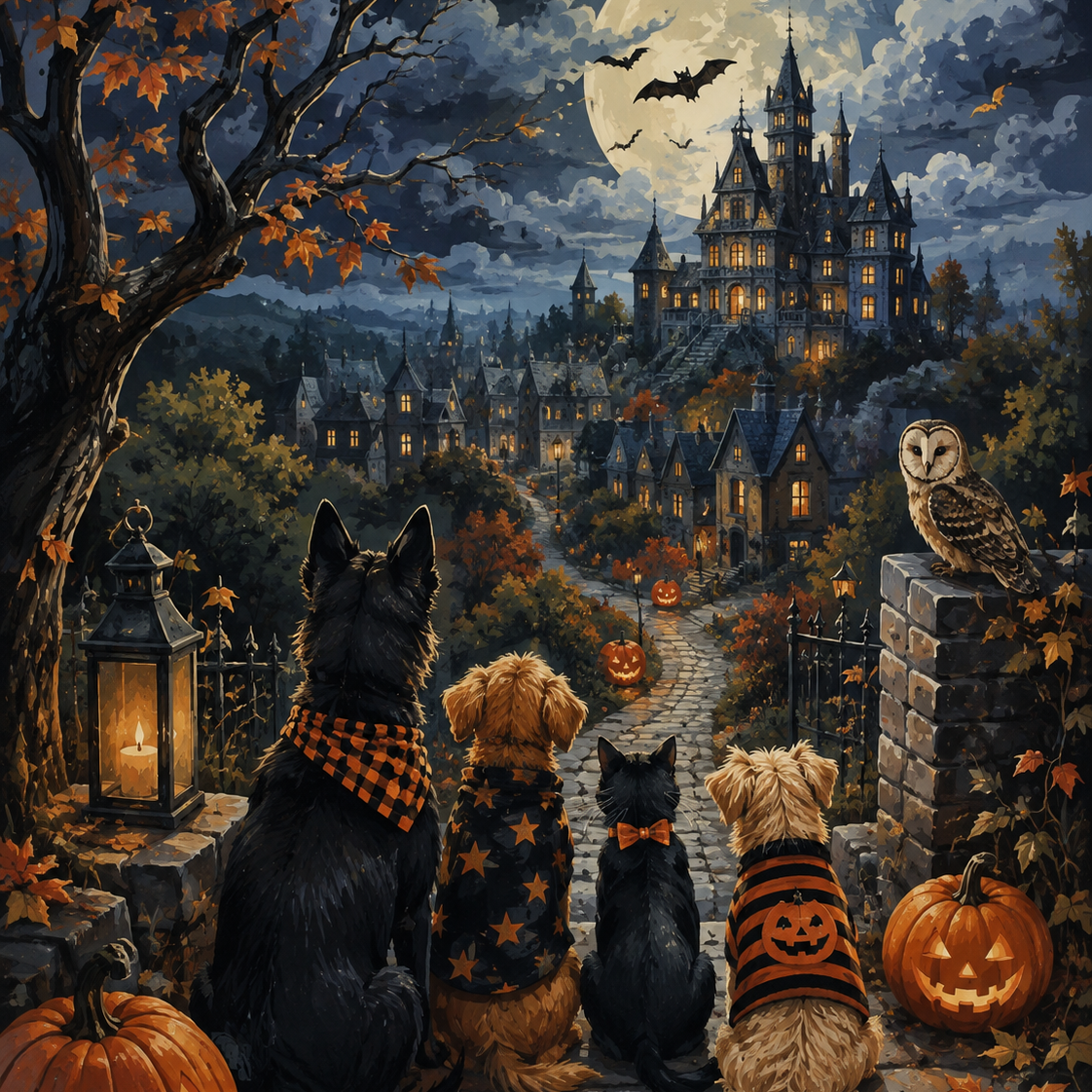 Schilderen op nummer Pootjes in de spooknacht – Halloween