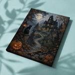 Afgewerkt canvas Sleutel tot het spookhuis op stof