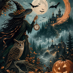 Schilderen op nummer Wanneer het heksenuur slaat – Halloween