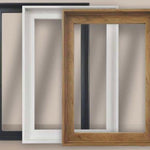 Wooden Frame 4cm Thick White/Black/Brown